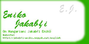 eniko jakabfi business card
